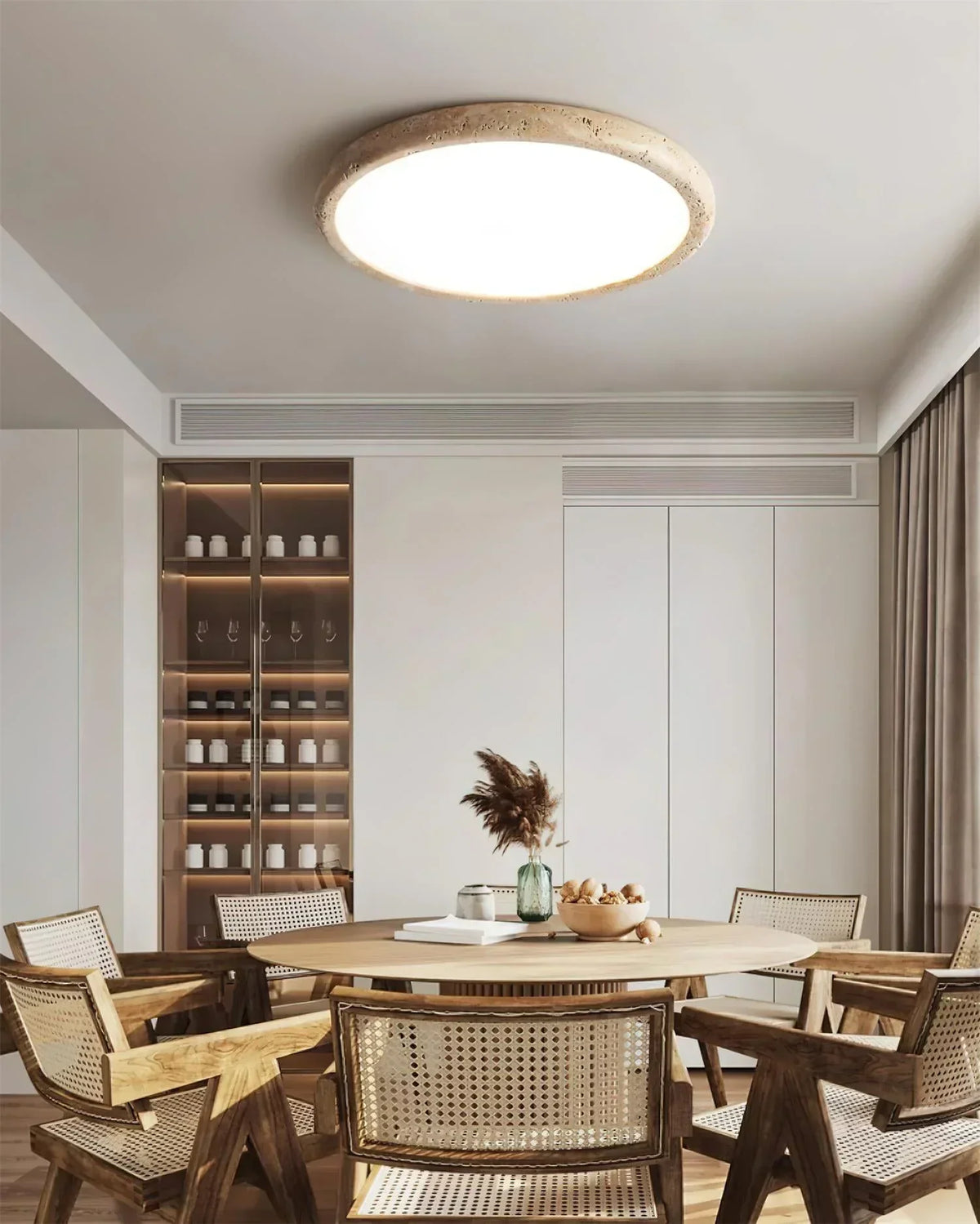 Travertine Kleine Ceiling Light – Travertine detail 11
