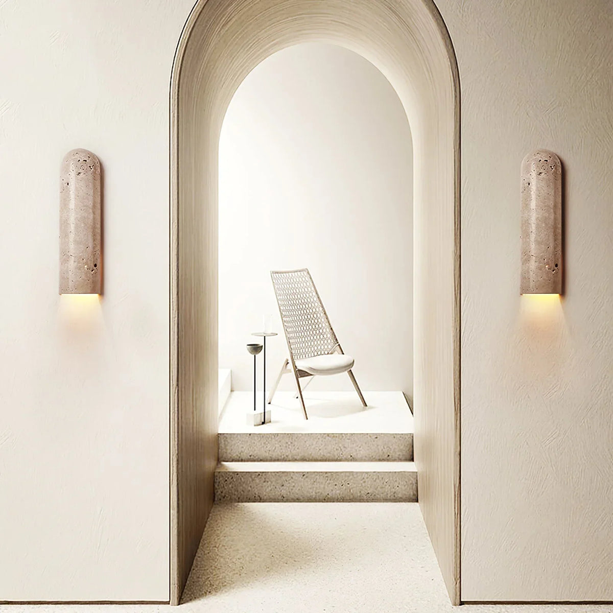 Travertine Lina Wall Light – Travertine detail 5