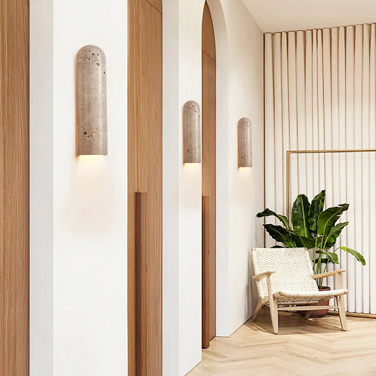Travertine Lina Wall Light – Travertine detail 6