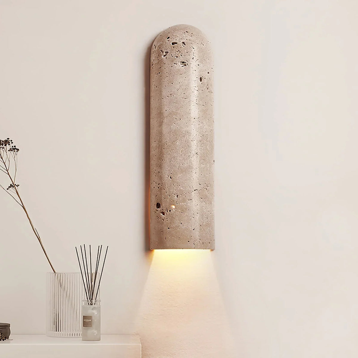 Travertine Lina Wall Light – Travertine detail 4