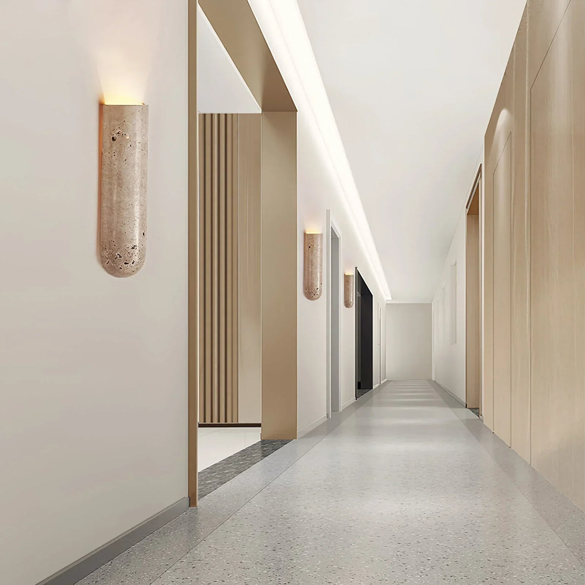 Travertine Lina Wall Light – Travertine detail 8