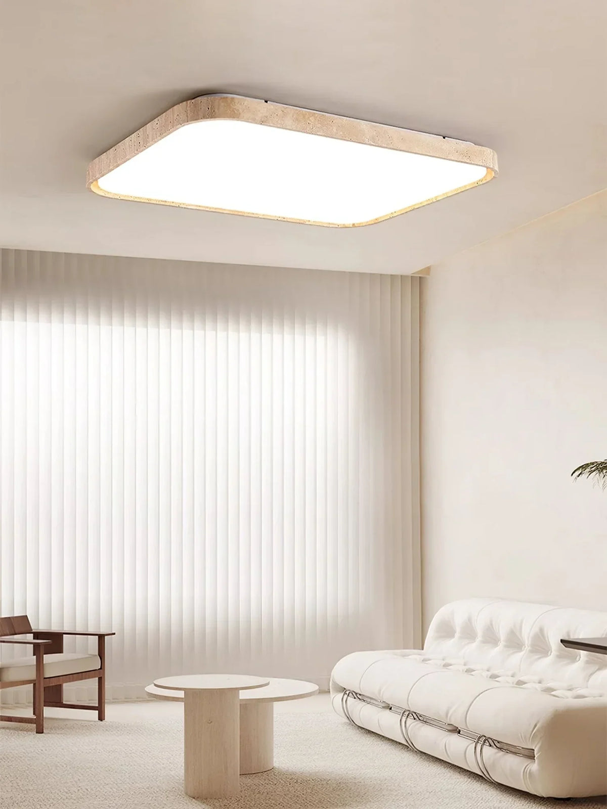 Travertine Lumo Stone Ceiling Light – Travertine detail 3