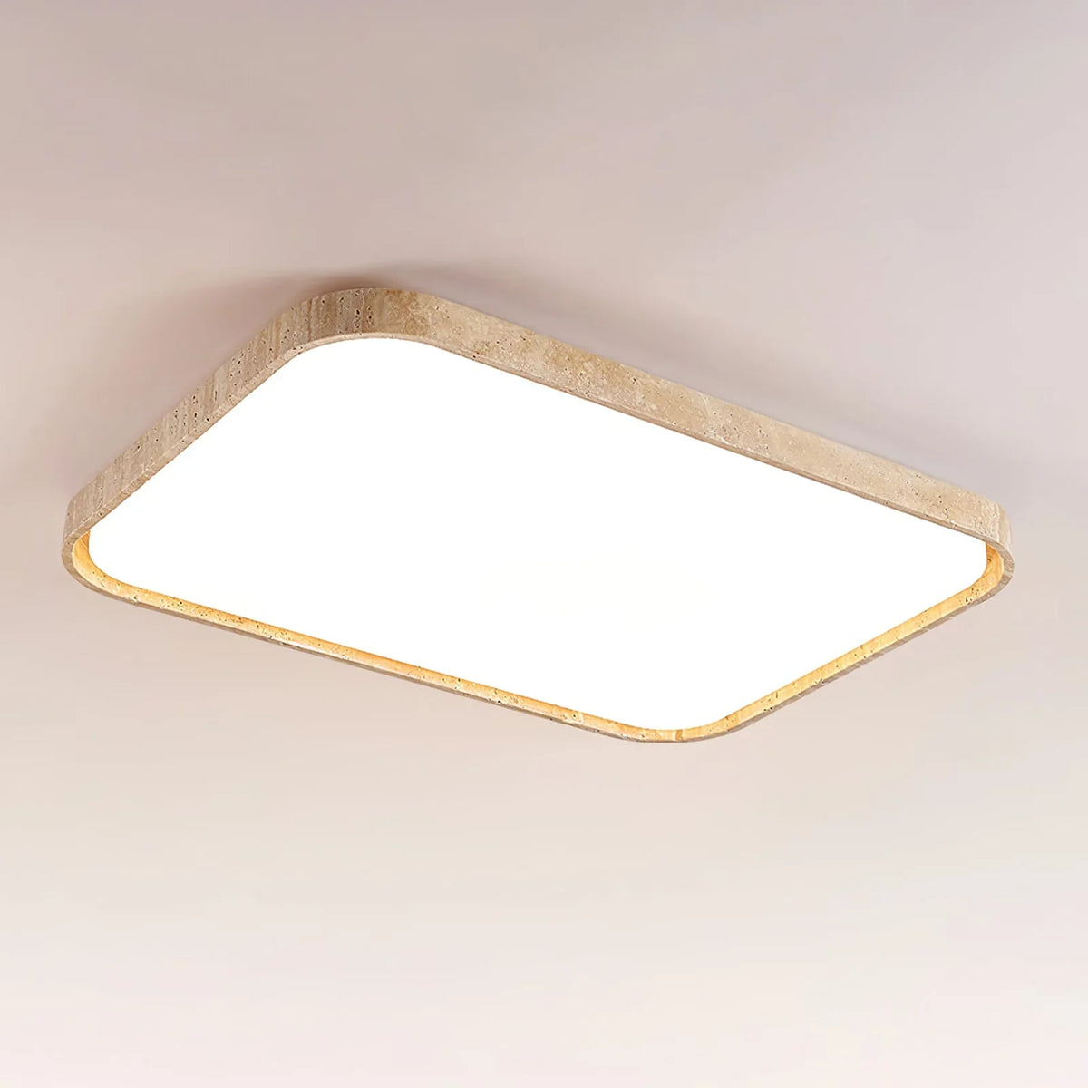 Travertine Lumo Stone Ceiling Light – Travertine detail 9