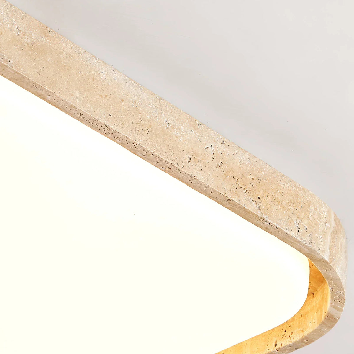 Travertine Lumo Stone Ceiling Light – Travertine detail 8
