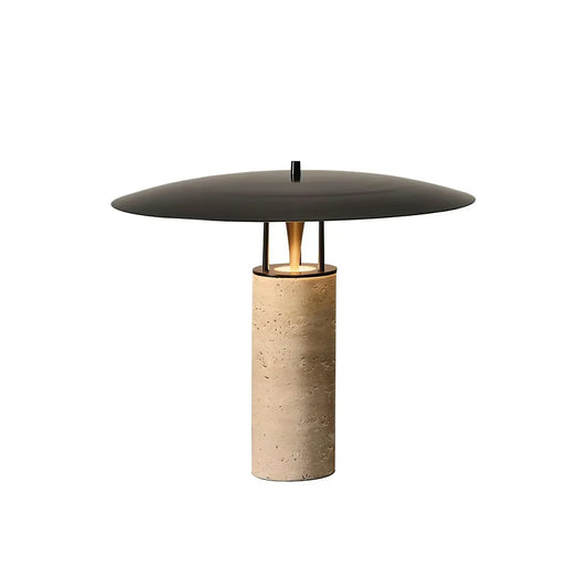 Travertine Luna Table Lamp