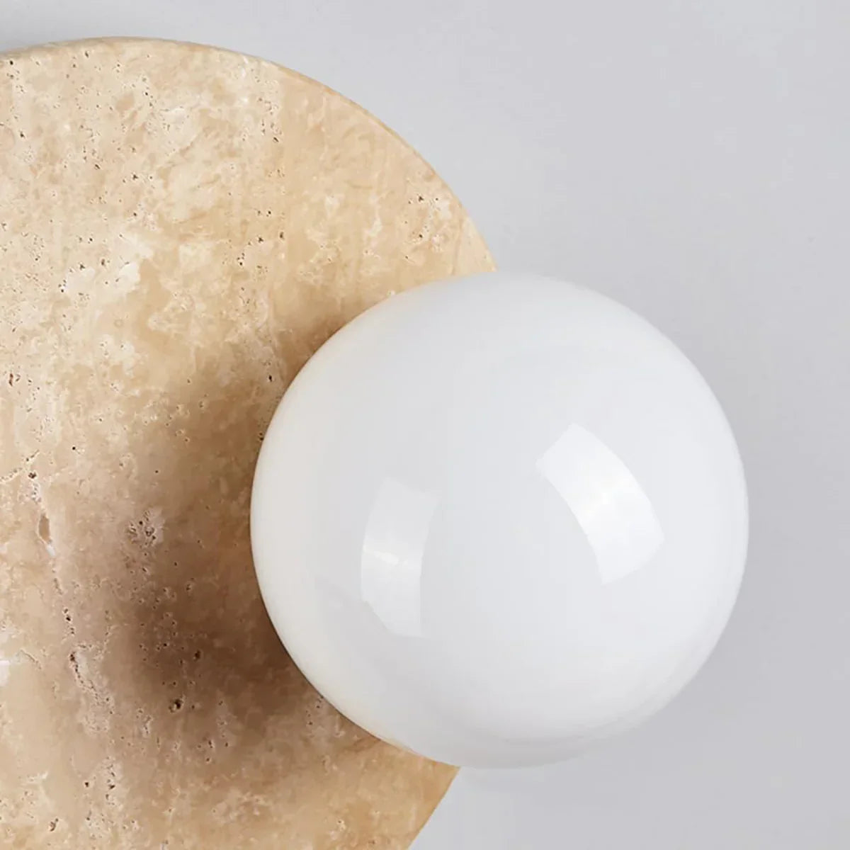 Travertine Lunara Duo Rotating Wall Light – Travertine detail 9