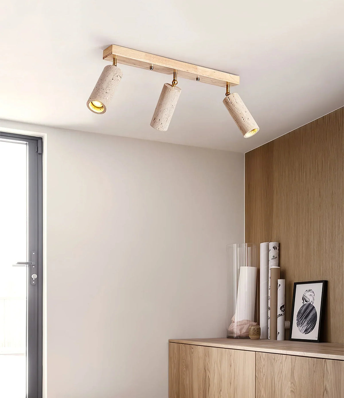 Travertine Ceiling Light – Travertine detail 9