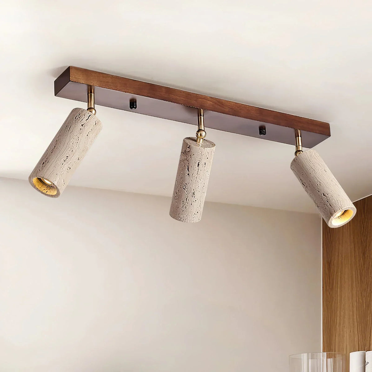 Travertine Ceiling Light – Travertine detail 4