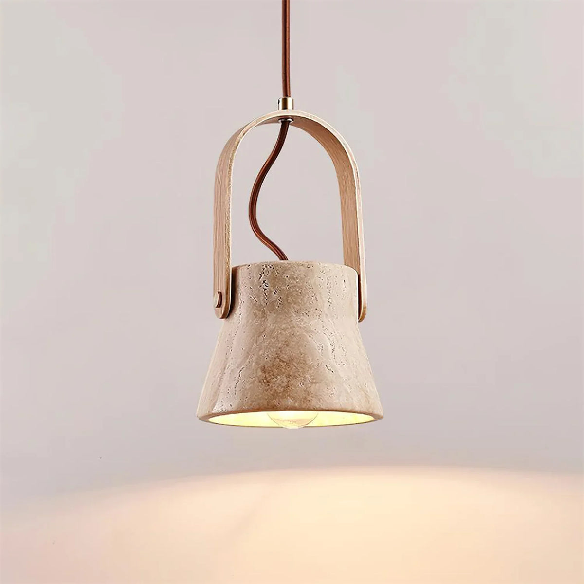 Travertine Nissa Pendant Lamp – Travertine detail 14
