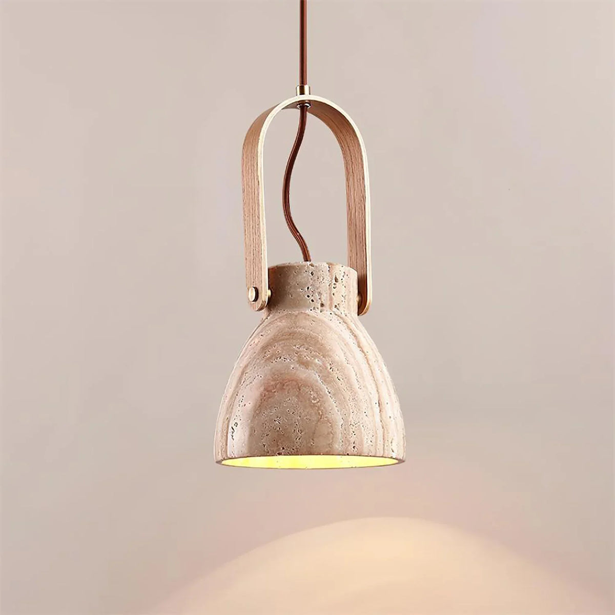 Travertine Nissa Pendant Lamp – Travertine detail 15
