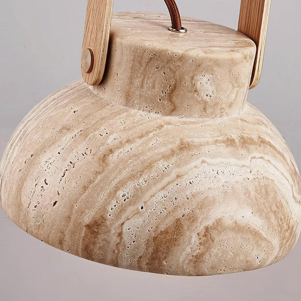 Travertine Nissa Pendant Lamp – Travertine detail 13