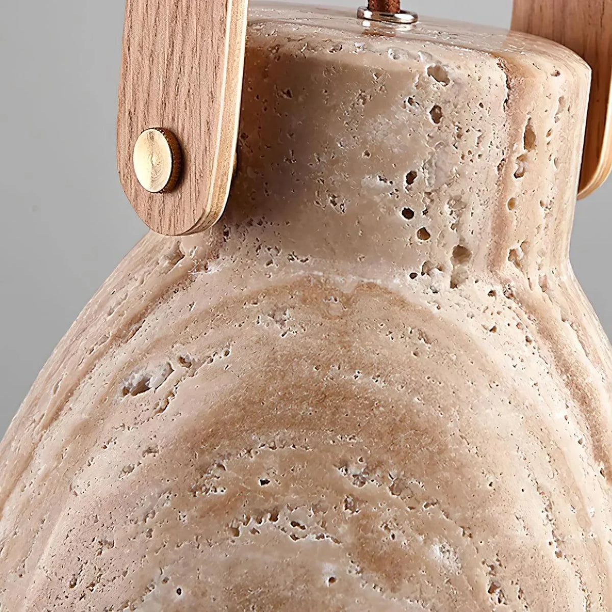 Travertine Nissa Pendant Lamp – Travertine detail 12