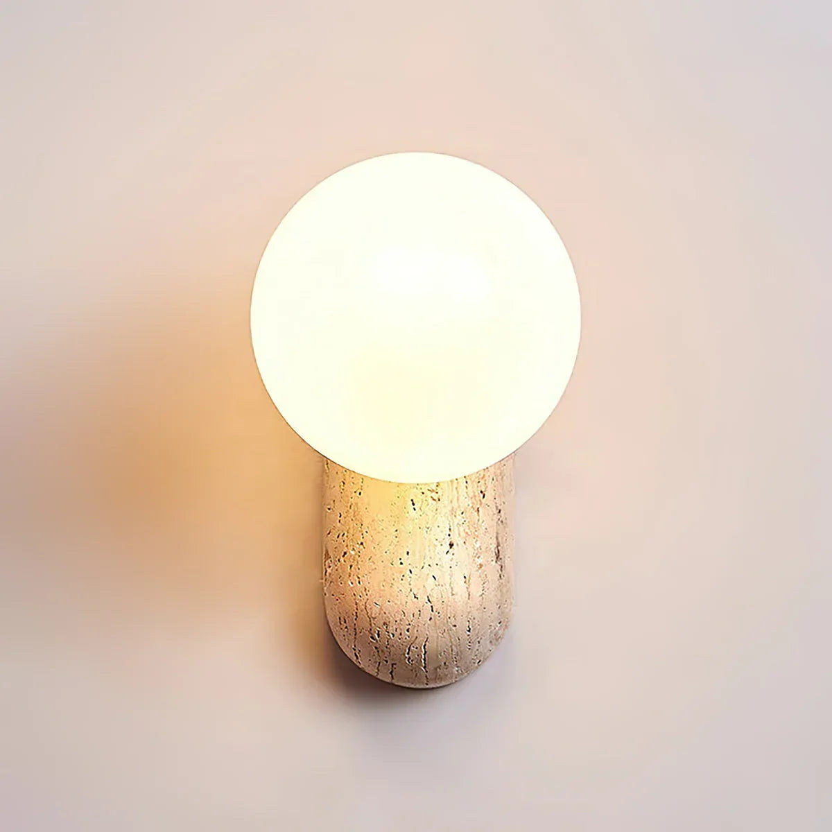 Travertine Origo Wall Lamp – Travertine detail 10