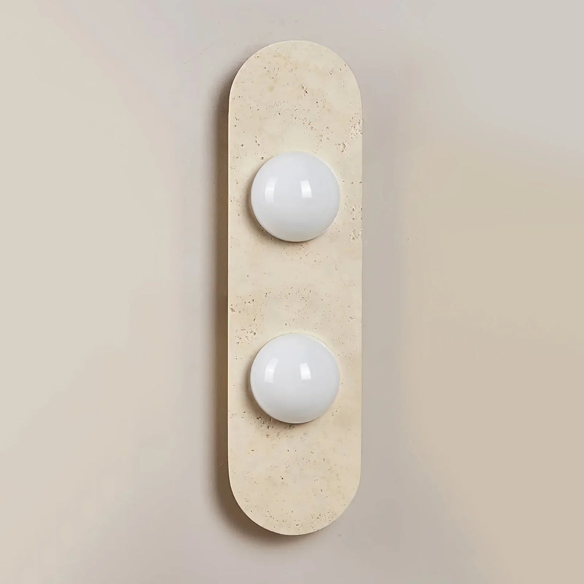 Travertine Oval Glass Wall Sconce – Travertine detail 14