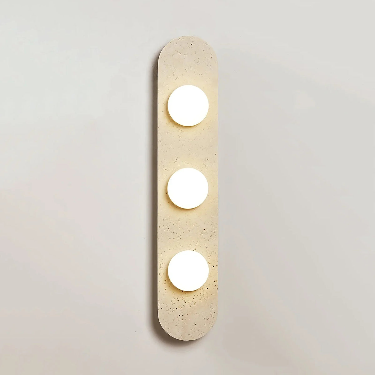 Travertine Oval Glass Wall Sconce – Travertine detail 15