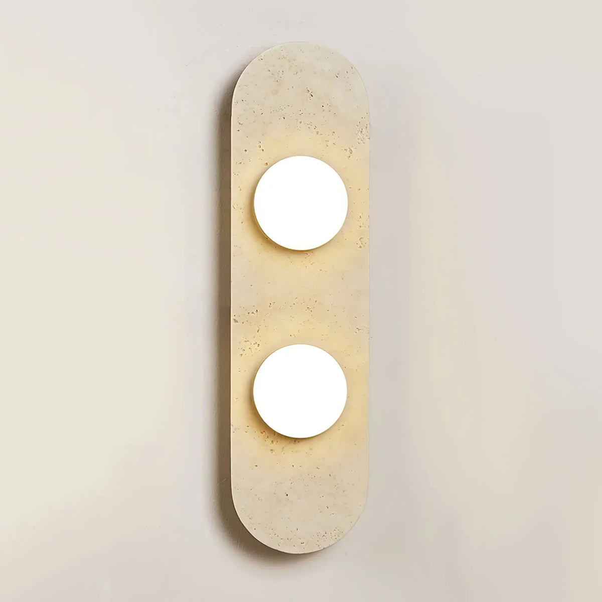 Travertine Oval Glass Wall Sconce – Travertine detail 13