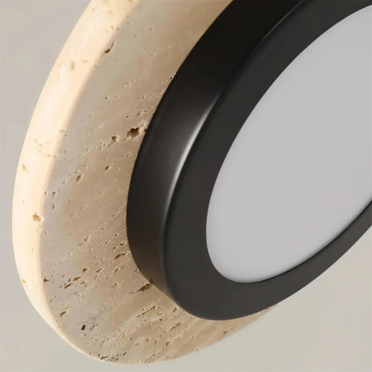 Travertine Retro Disc Pendant Lamp – Travertine detail 9