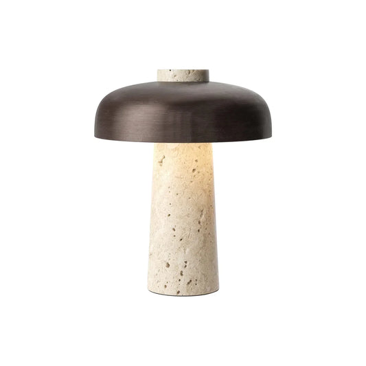 Travertine Reverse Table Lamp