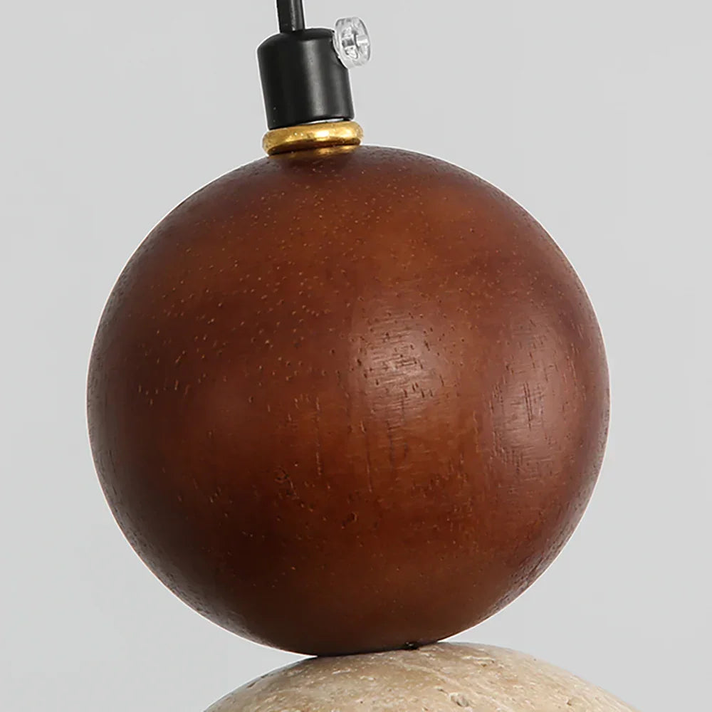 Travertine Round Single Head Pendant Lamp – Travertine detail 9