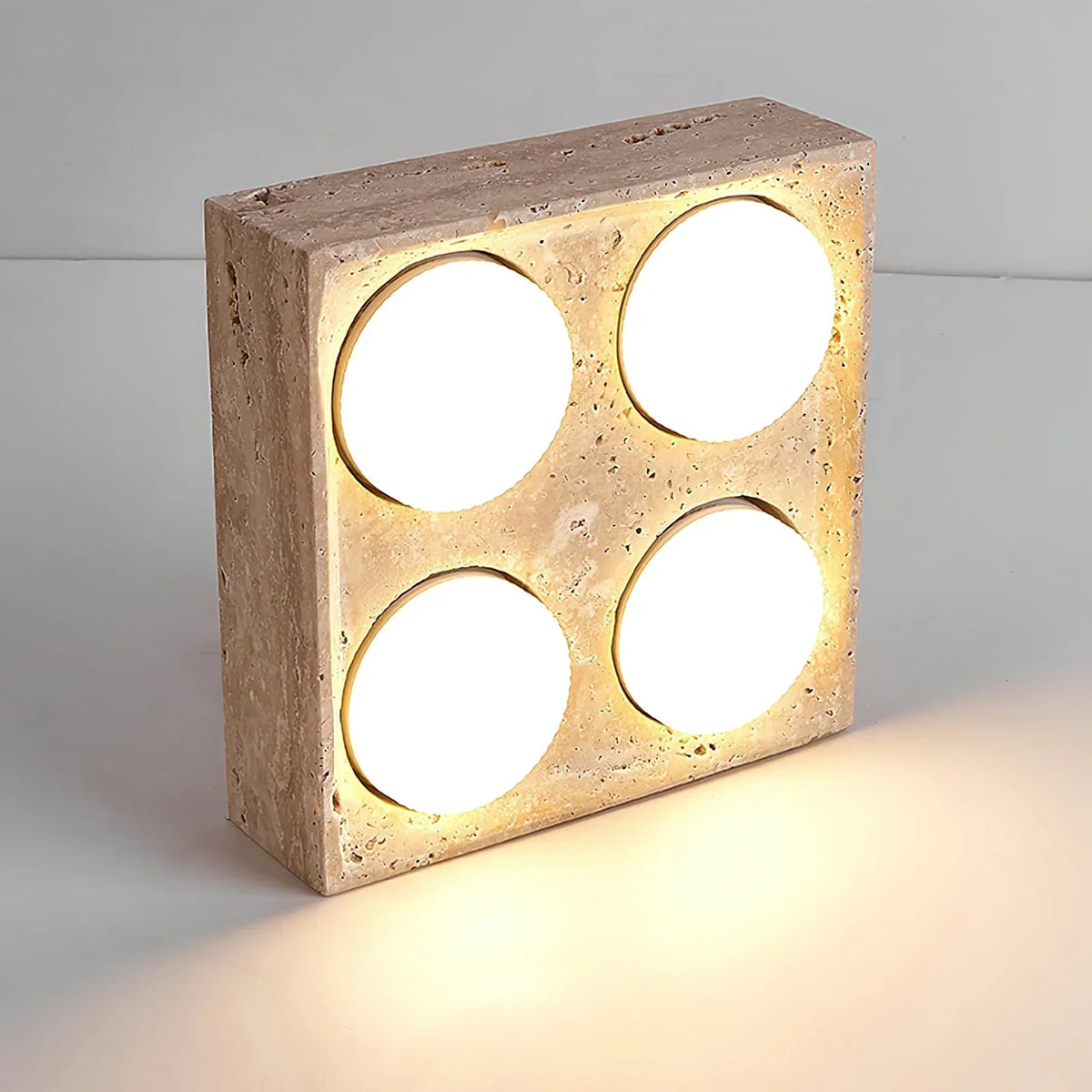 Travertine Sky Hole Ceiling Lamp – Travertine detail 10