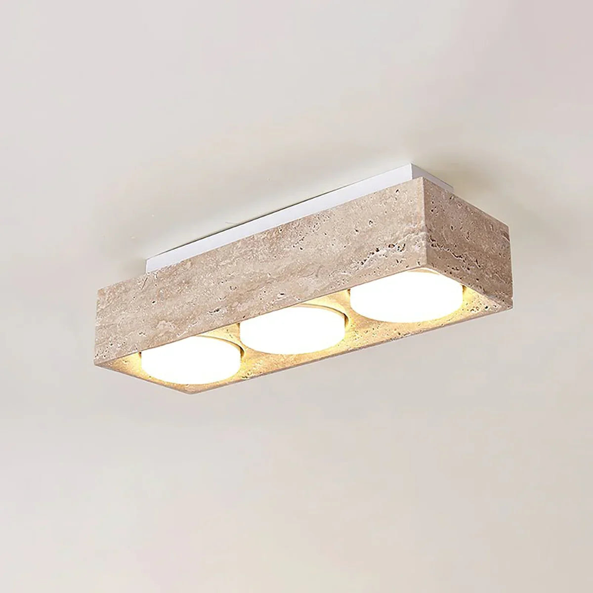 Travertine Sky Hole Ceiling Lamp – Travertine detail 14