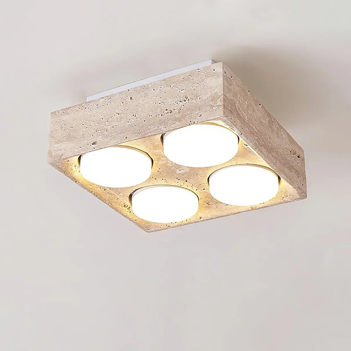 Travertine Sky Hole Ceiling Lamp – Travertine detail 15