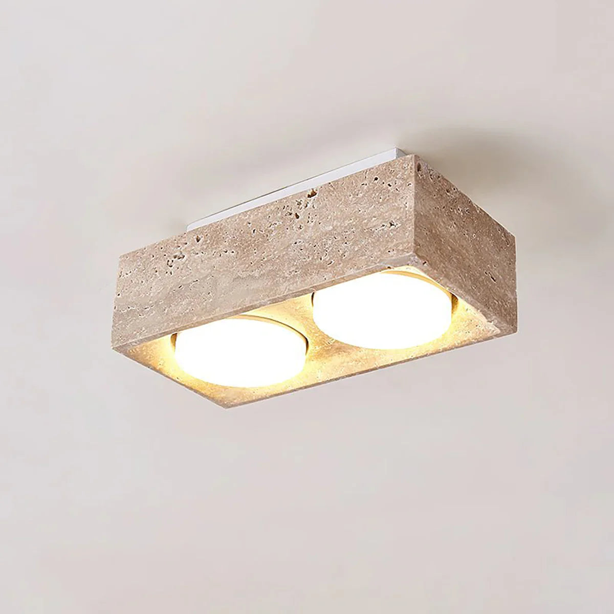Travertine Sky Hole Ceiling Lamp – Travertine detail 13