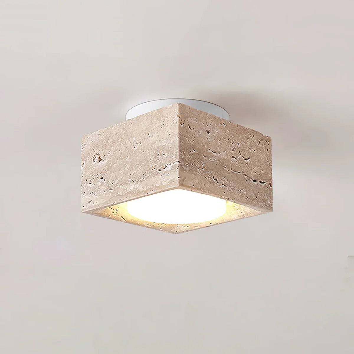 Travertine Sky Hole Ceiling Lamp – Travertine detail 12