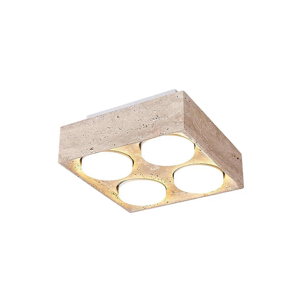 Travertine Sky Hole Ceiling Lamp – Travertine detail 17