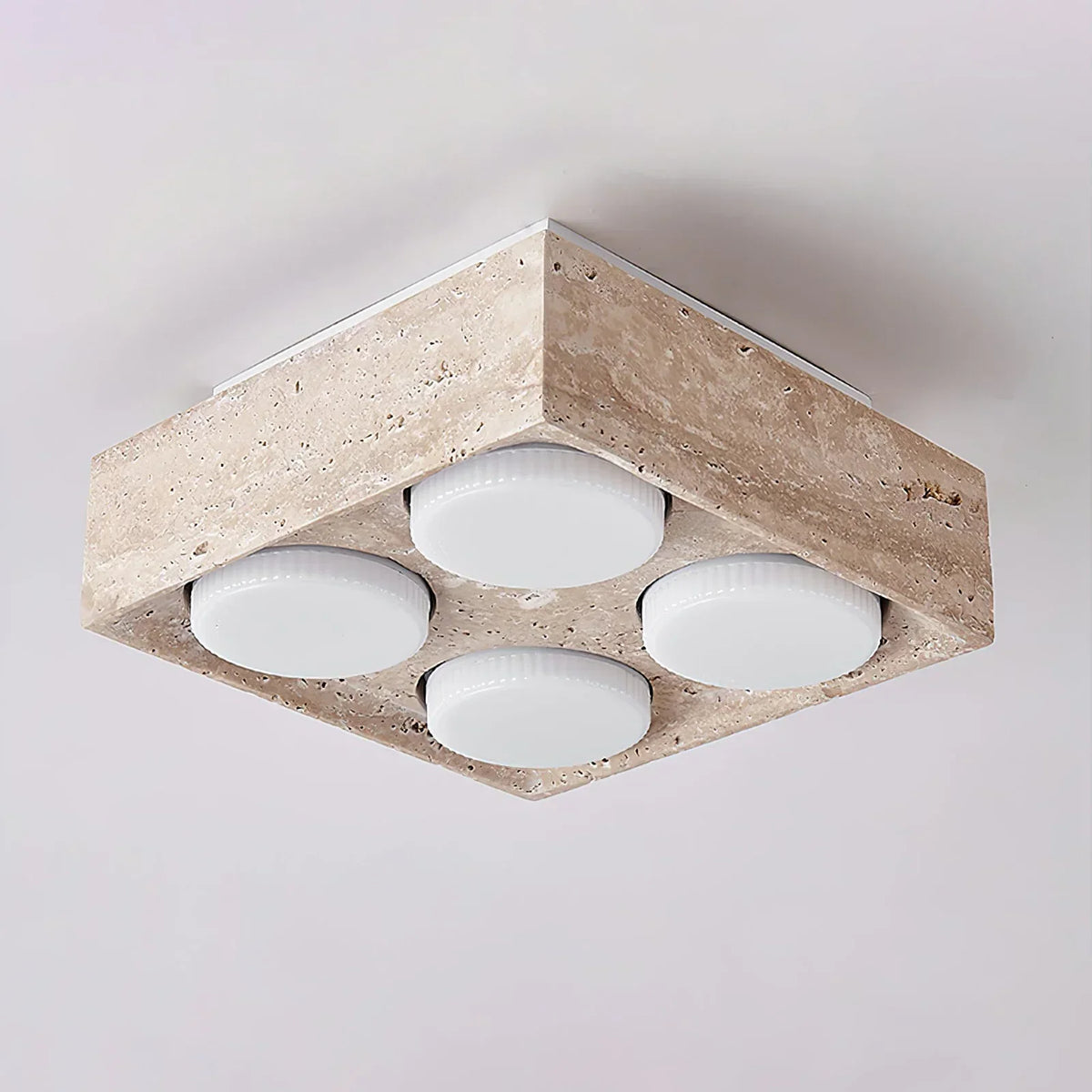 Travertine Sky Hole Ceiling Lamp – Travertine detail 16