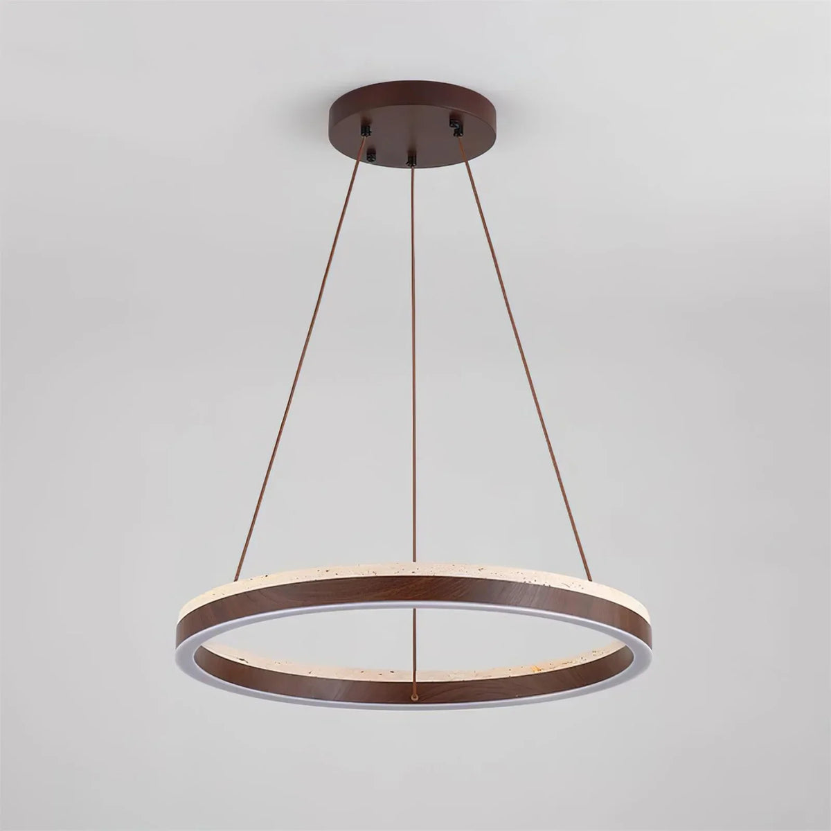 Travertine Solaro Round Chandelier – Travertine detail 11