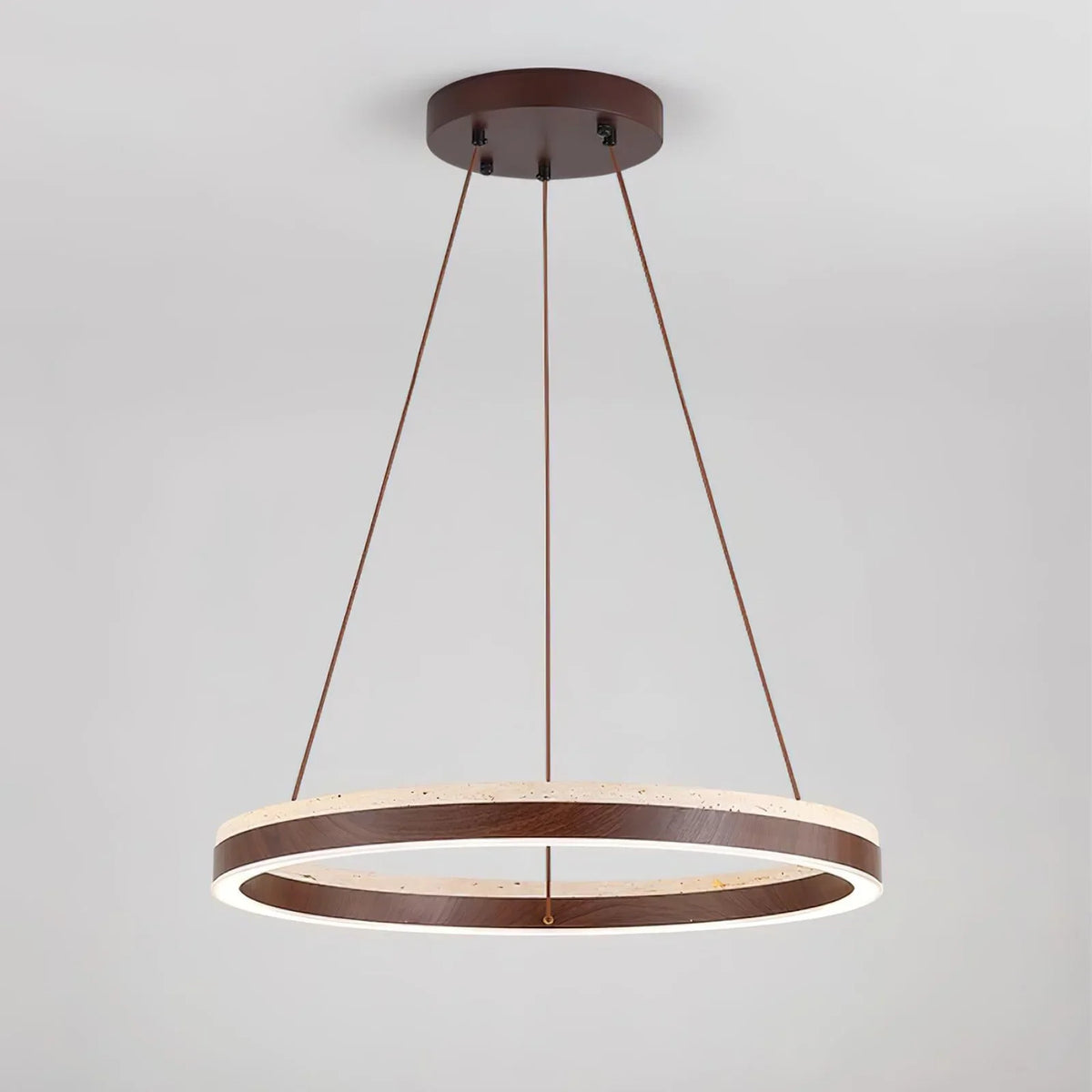 Travertine Solaro Round Chandelier – Travertine detail 12