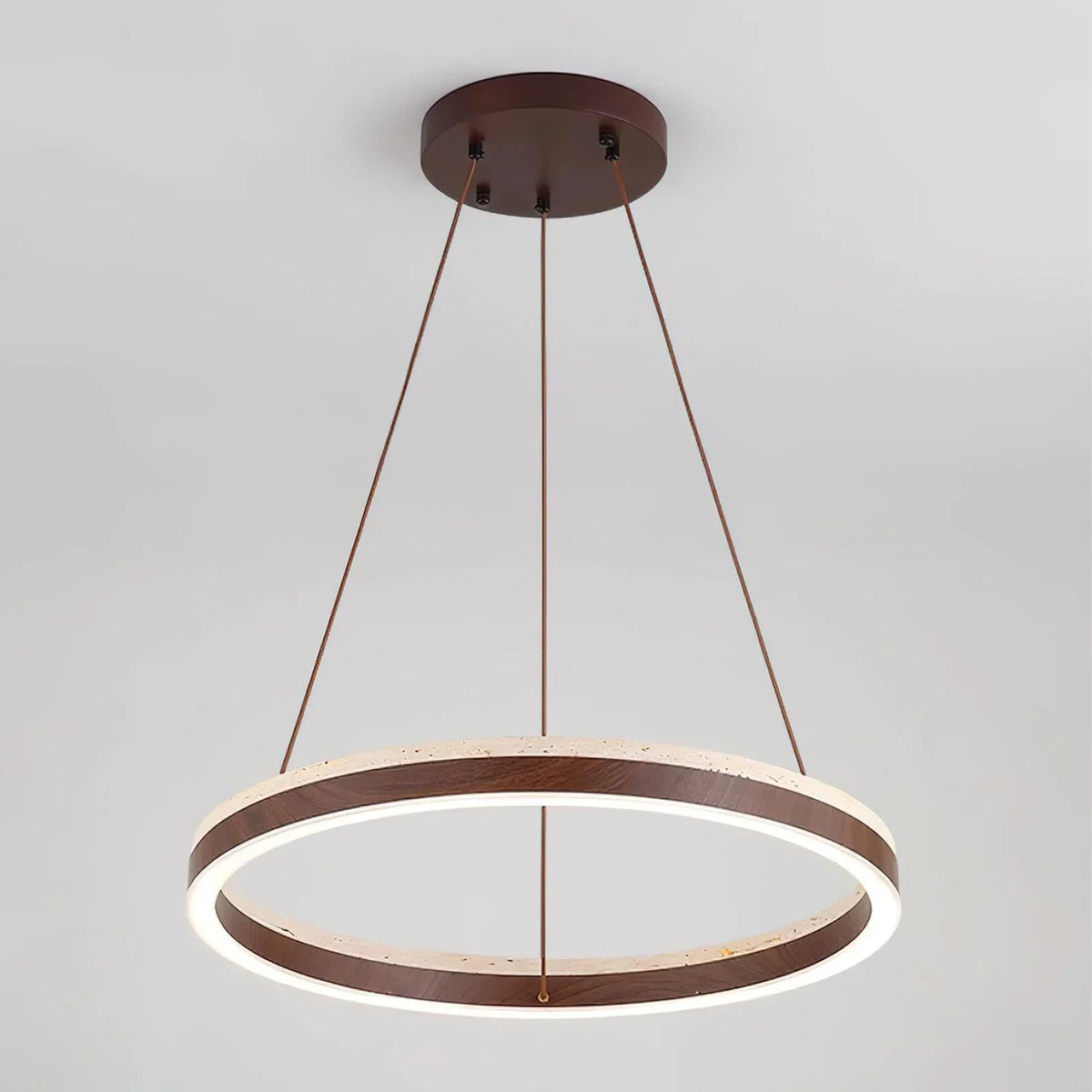 Travertine Solaro Round Chandelier – Travertine detail 13