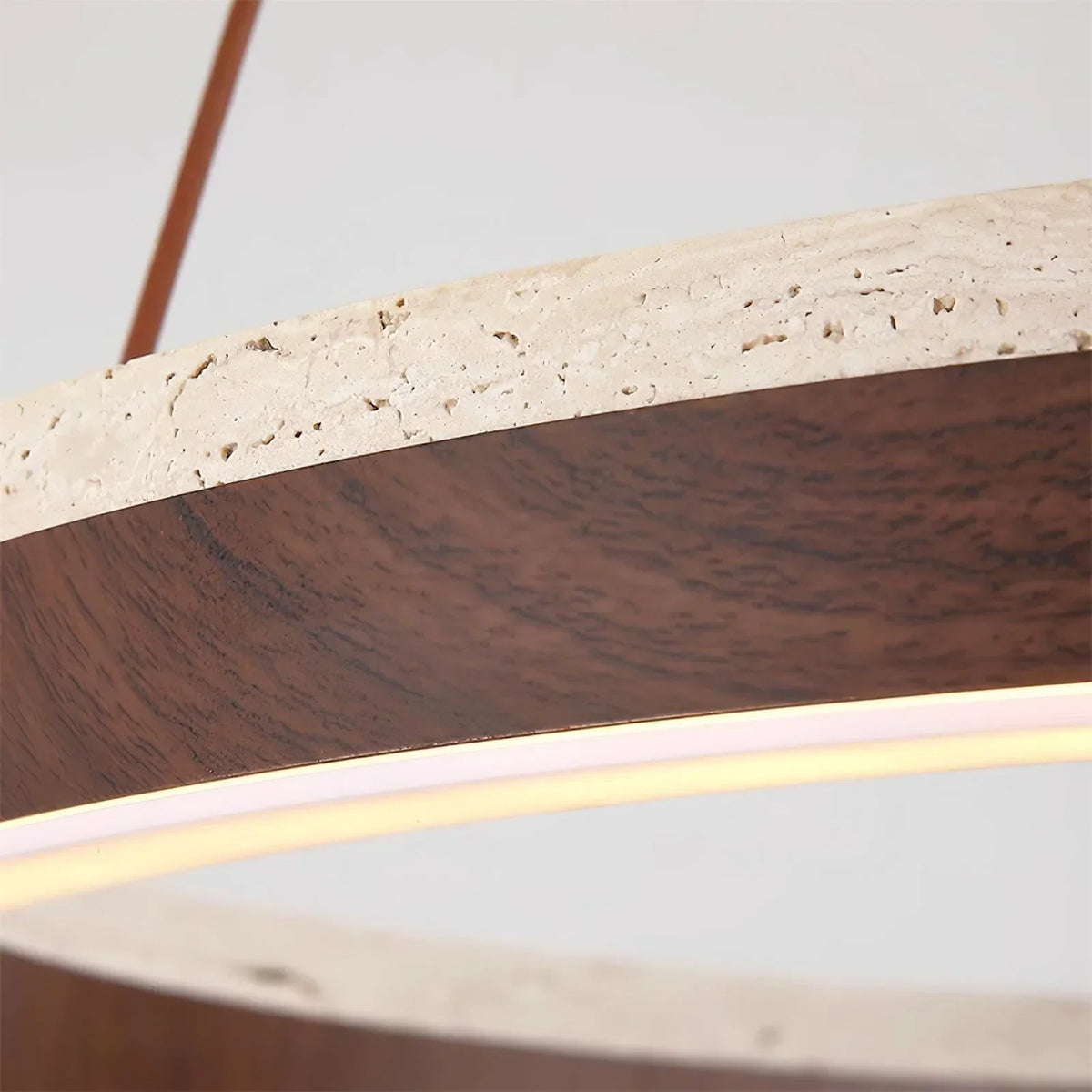 Travertine Solaro Round Chandelier – Travertine detail 9