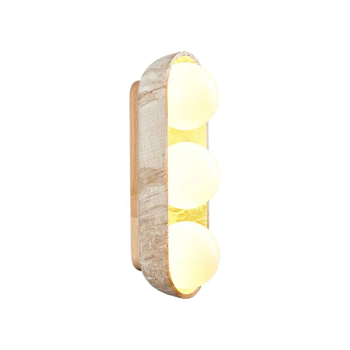 Travertine Solstice Trio Wall Sconce – Travertine detail 18