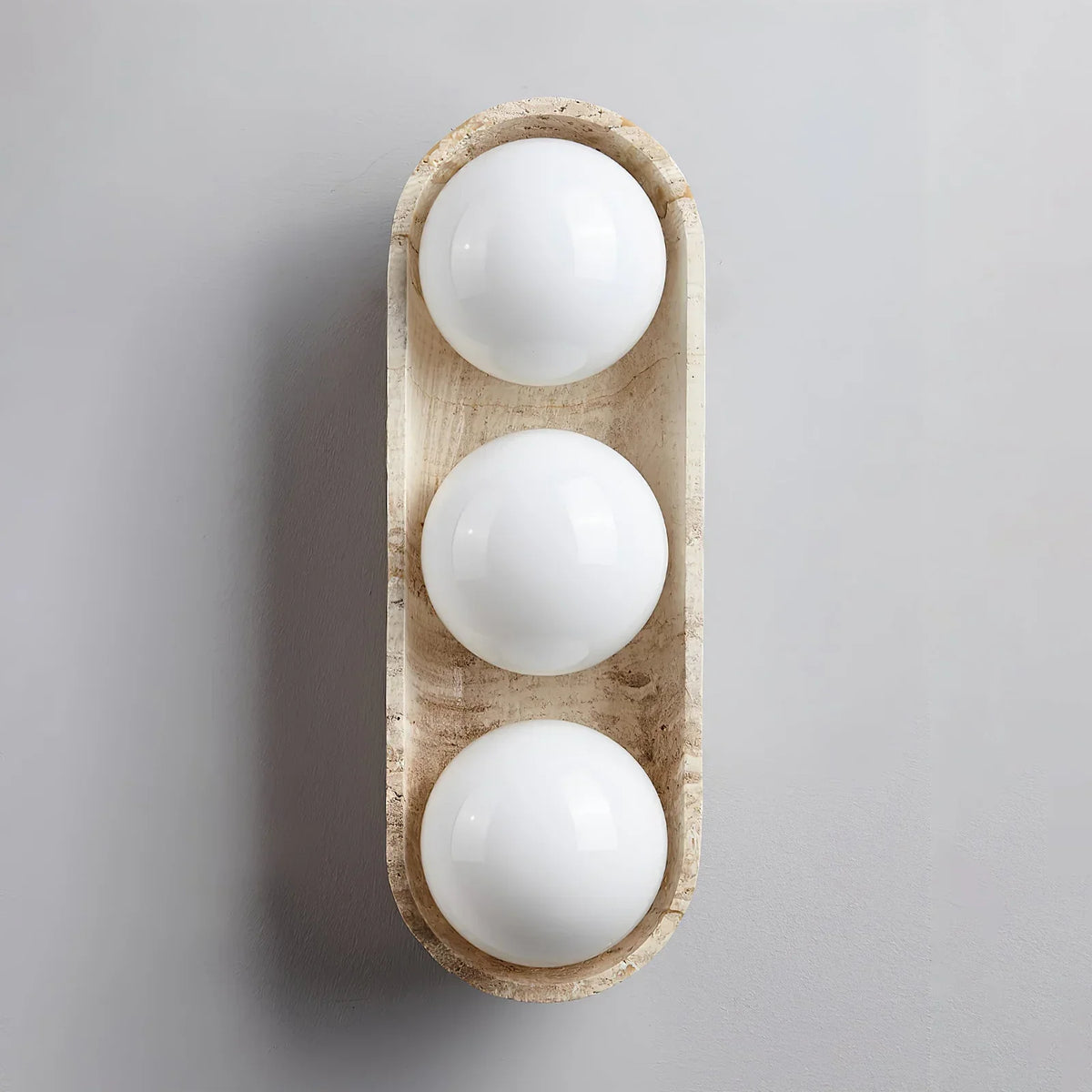 Travertine Solstice Trio Wall Sconce – Travertine detail 16