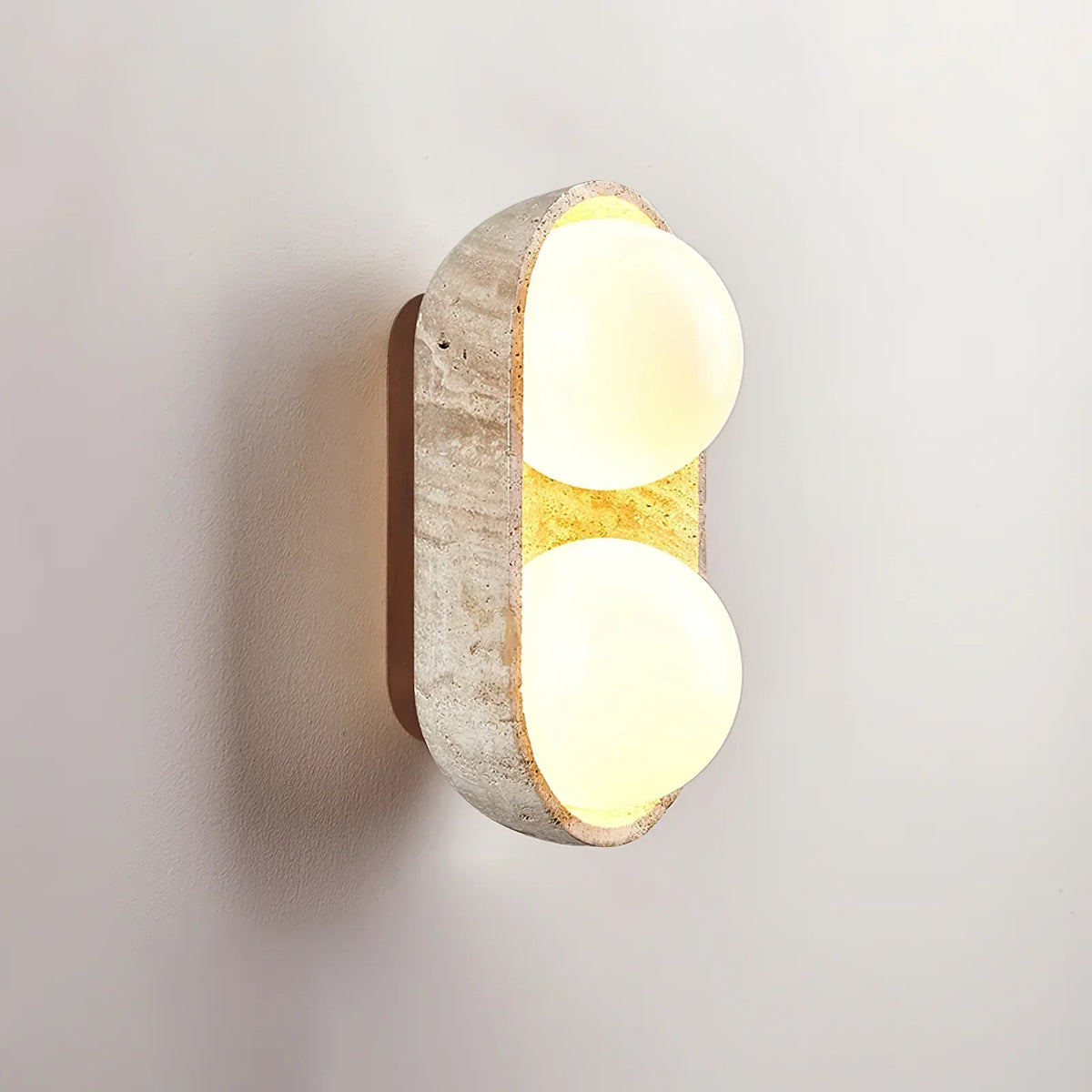 Travertine Solstice Trio Wall Sconce – Travertine detail 13