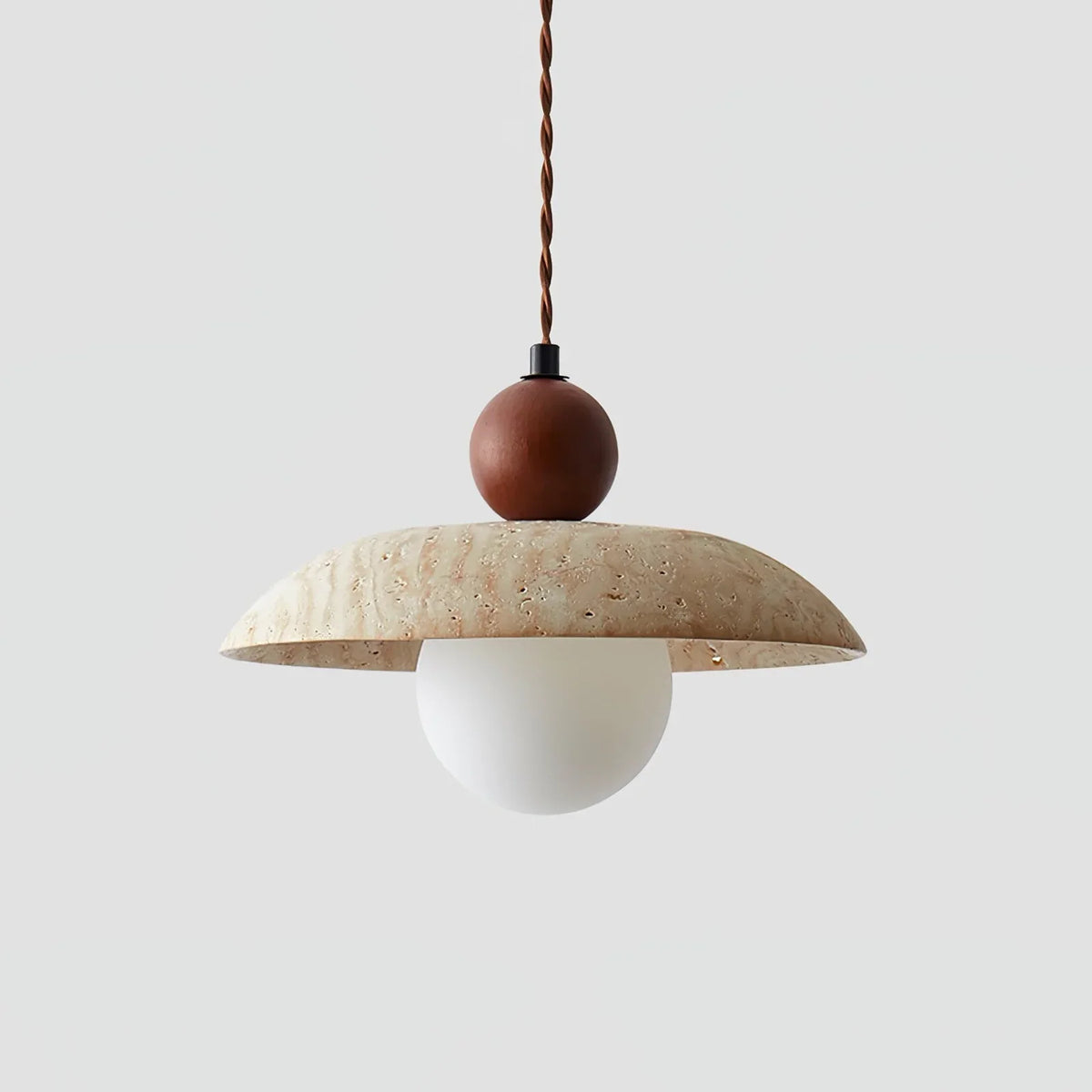 Travertine Soluna Pendant Light – Travertine detail 12