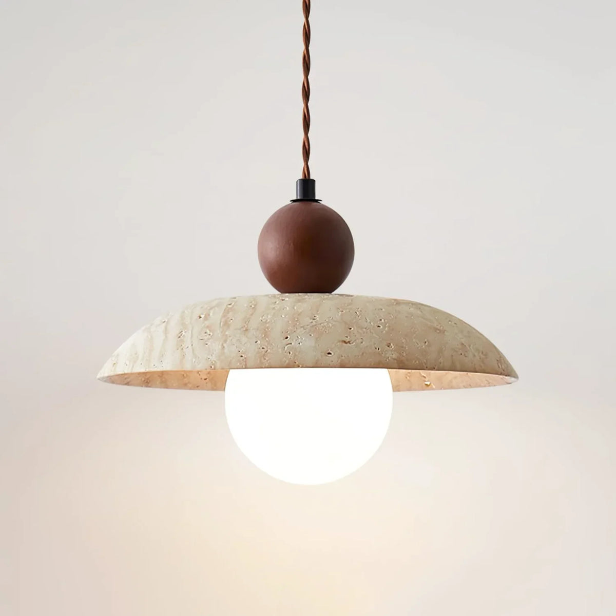 Travertine Soluna Pendant Light – Travertine detail 11
