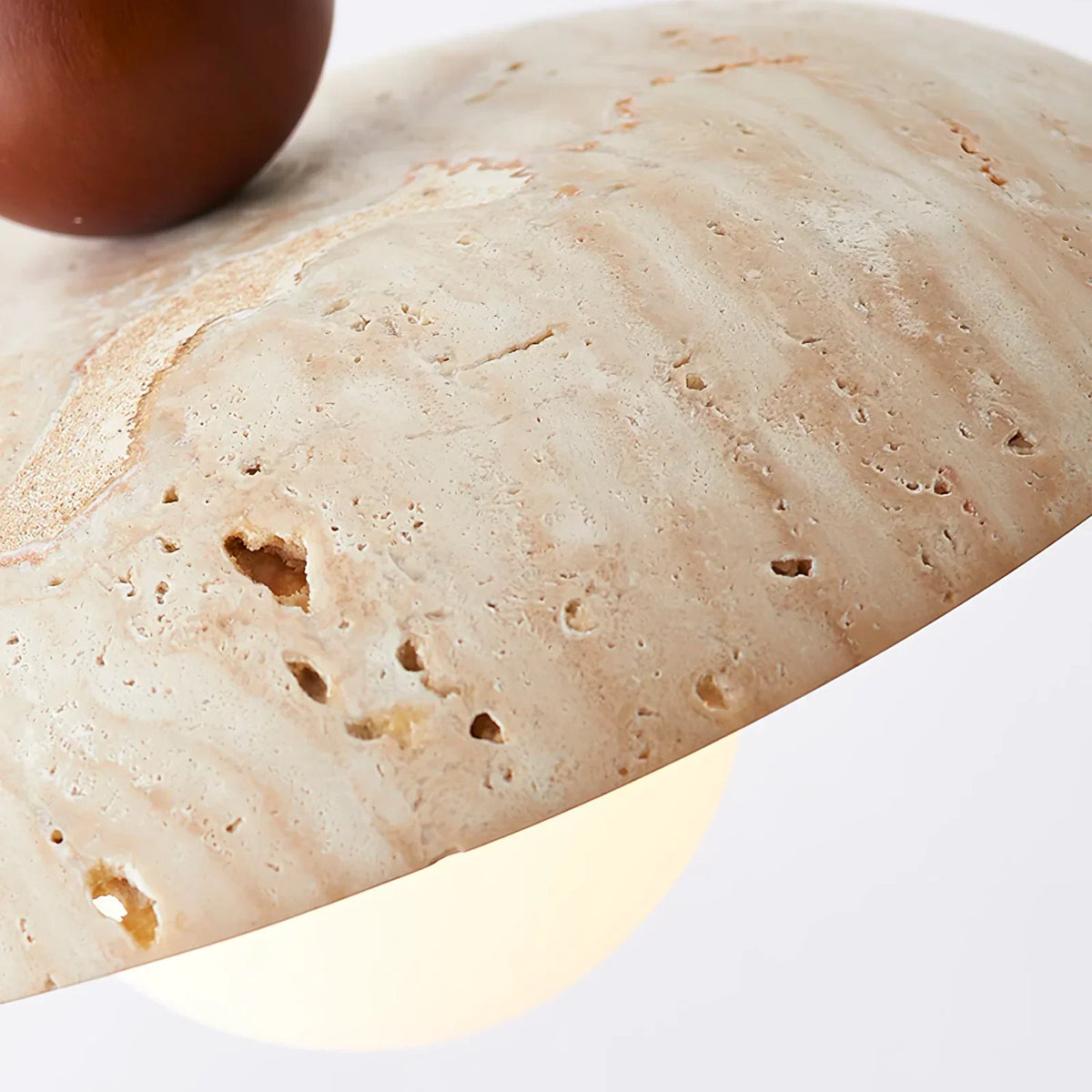 Travertine Soluna Pendant Light – Travertine detail 9