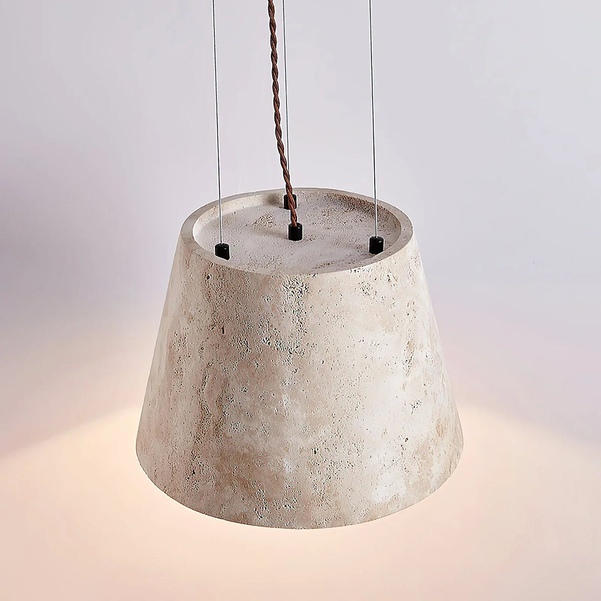 Travertine Talma Pendant Lamp – Travertine detail 9