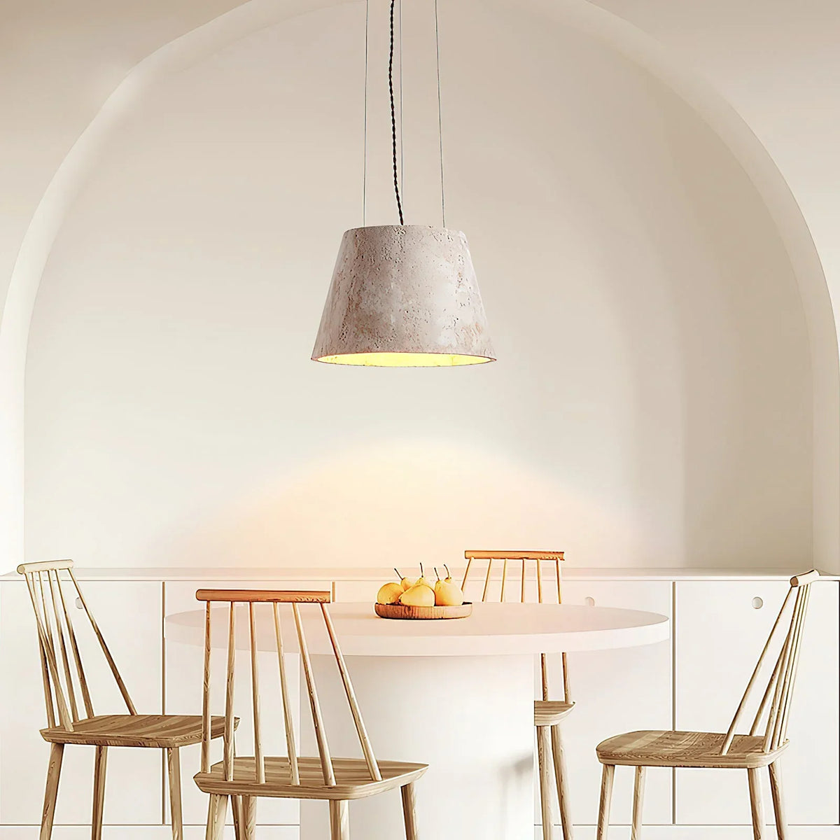 Travertine Talma Pendant Lamp – Travertine detail 4
