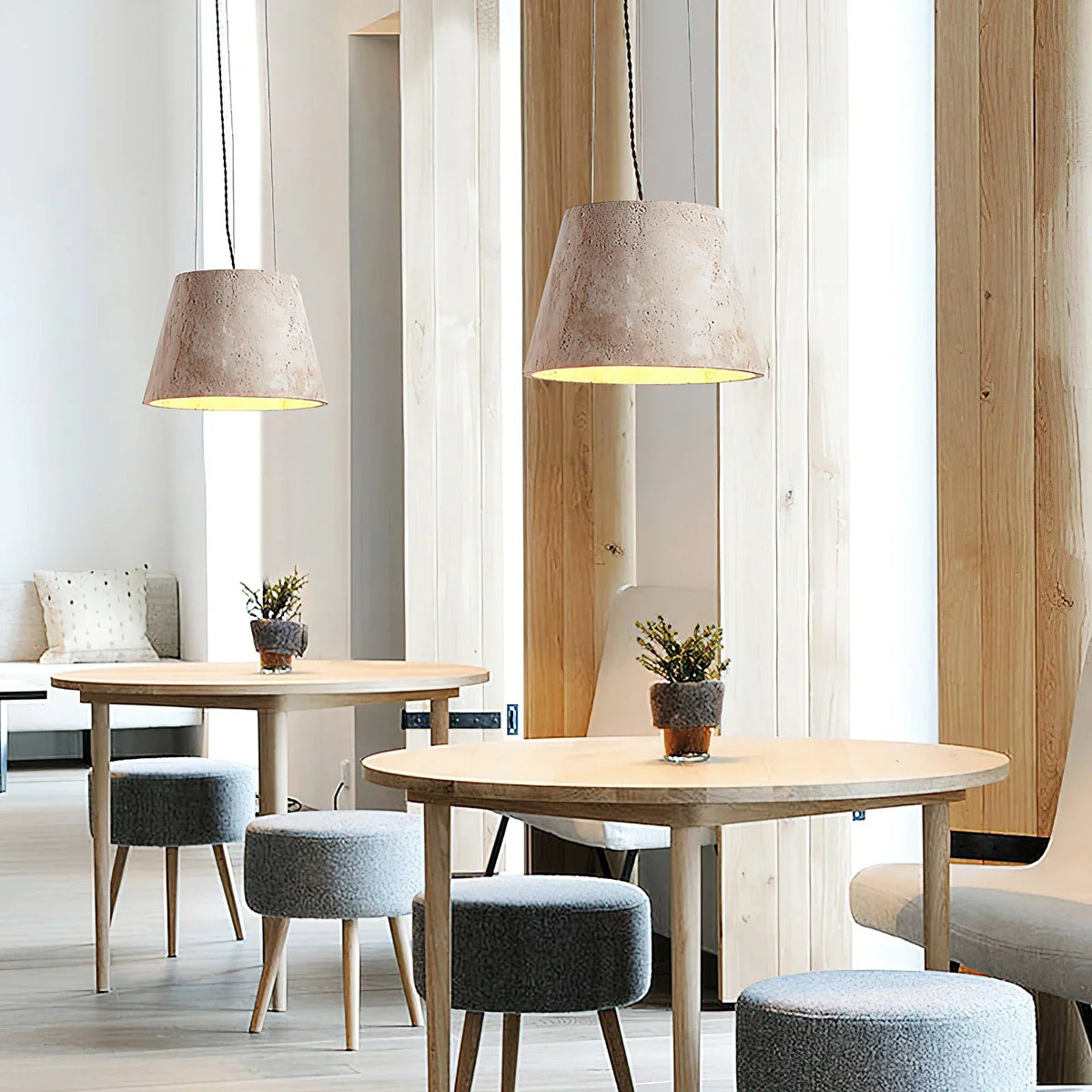 Travertine Talma Pendant Lamp – Travertine detail 6