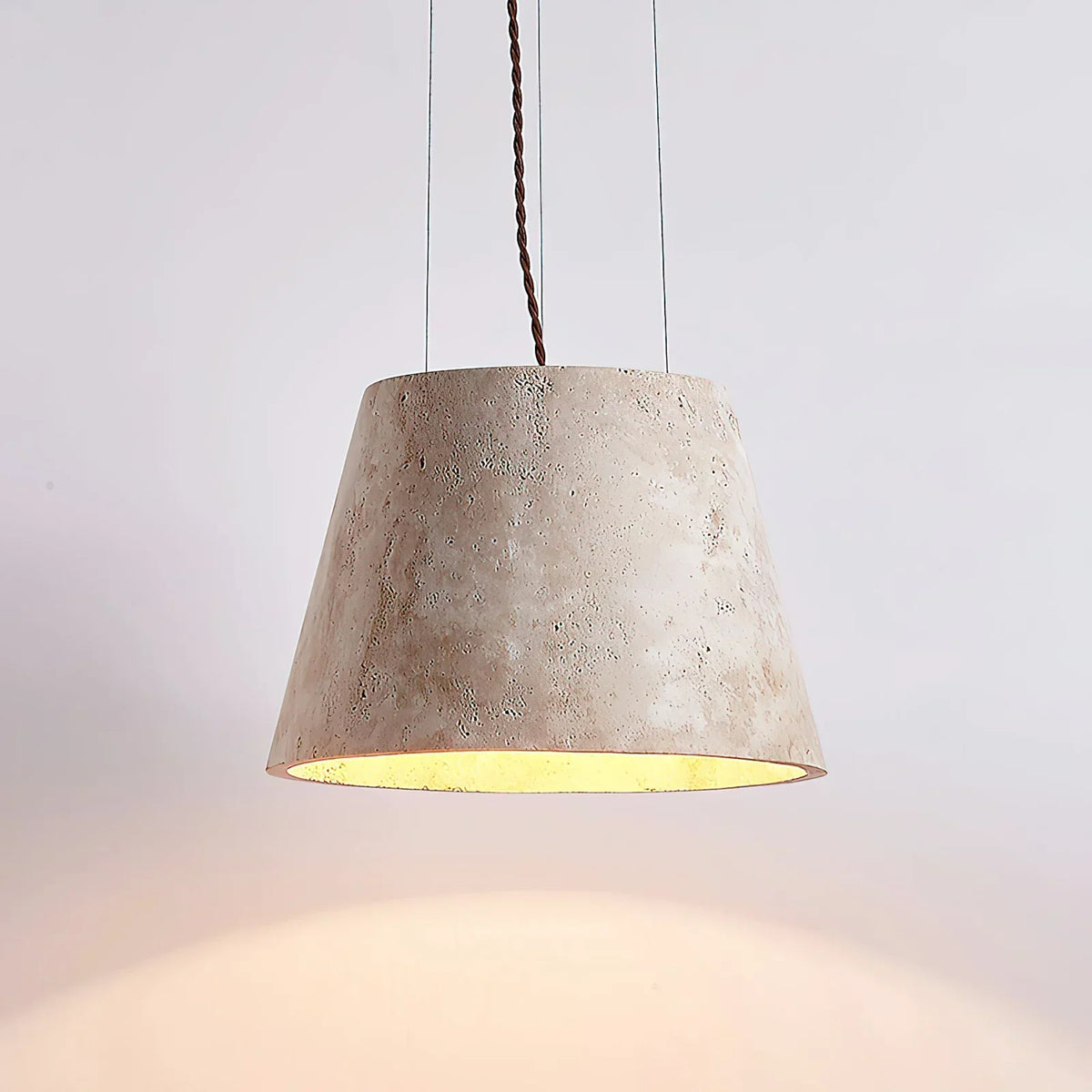 Travertine Talma Pendant Lamp – Travertine detail 10
