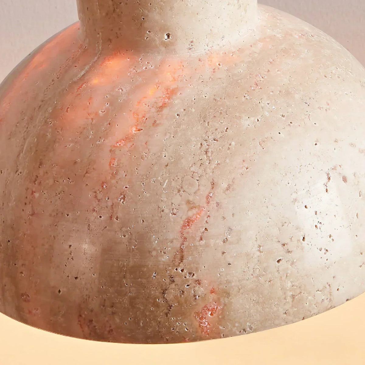Travertine Terra Halo Pendant Light – Travertine detail 19