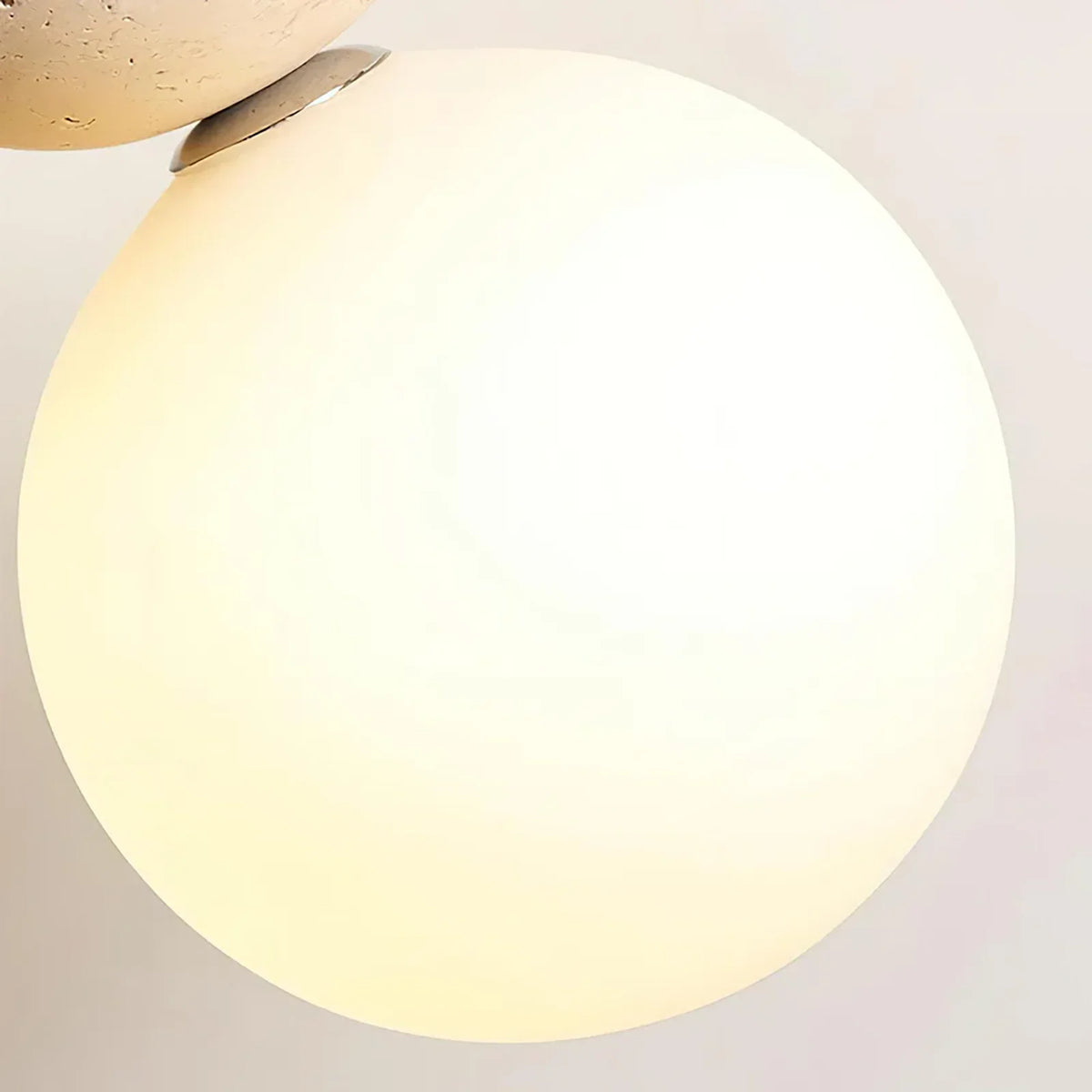 Travertine Trio Orb Pendant Lamp – Travertine detail 13