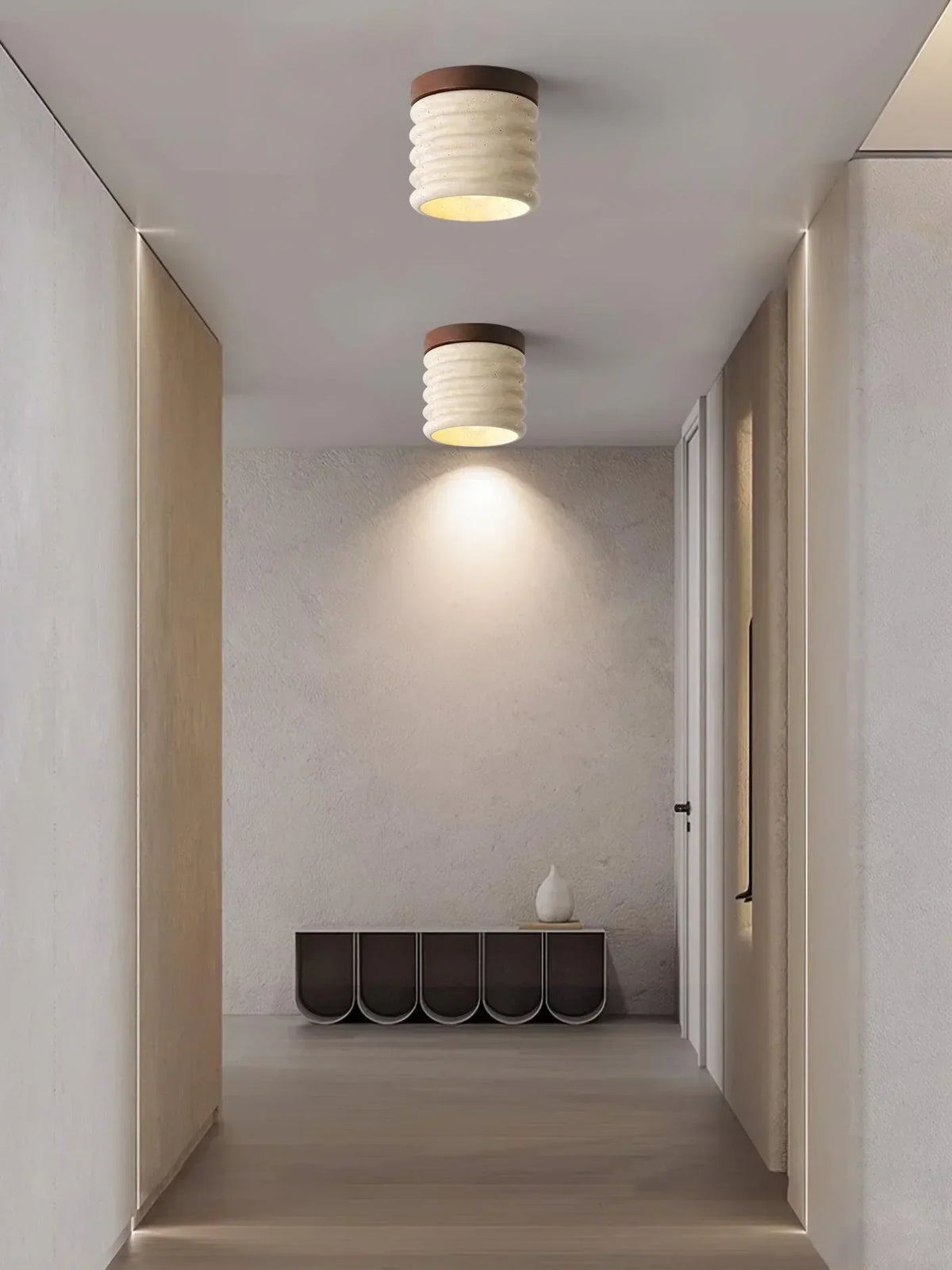 Travertine Vaarnii Ceiling Lamp – Travertine detail 4