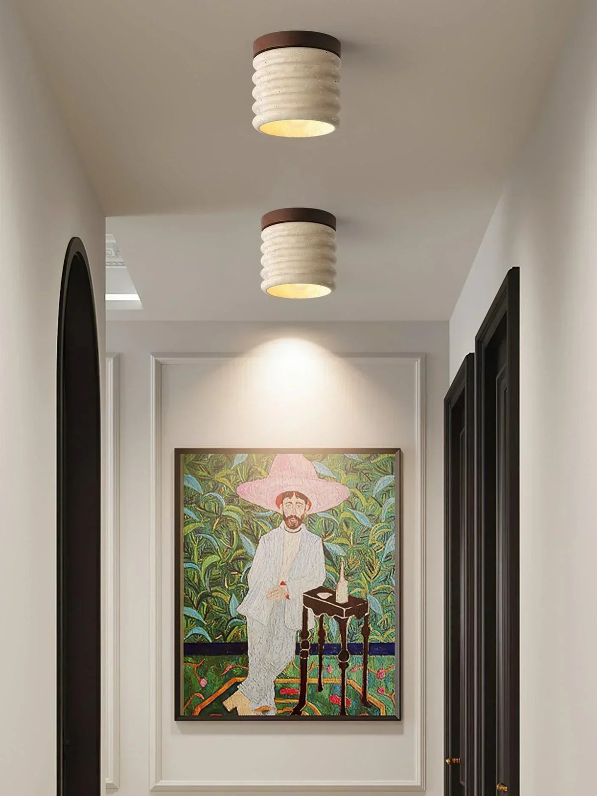 Travertine Vaarnii Ceiling Lamp – Travertine detail 11