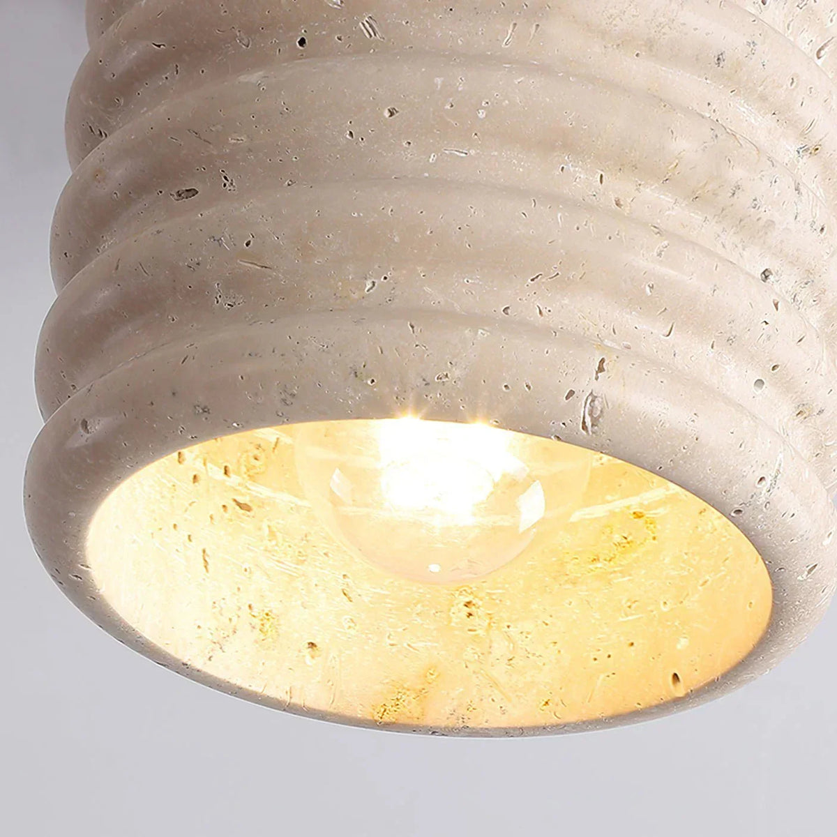Travertine Vaarnii Ceiling Lamp – Travertine detail 12