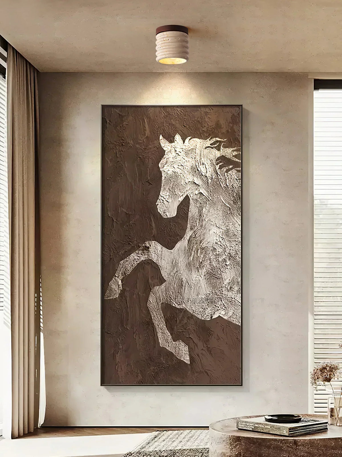Travertine Vaarnii Ceiling Lamp – Travertine detail 5
